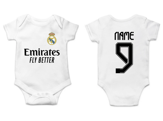 Customisable Real Madrid Baby Jersey
